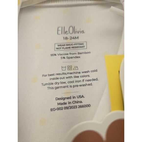 Elle Olivia Star Girls Tshirt Long Sleeve Size 18-24 Months Dream Big - Picture 3 of 5